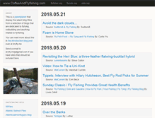 Tablet Screenshot of coffeeandflyfishing.com